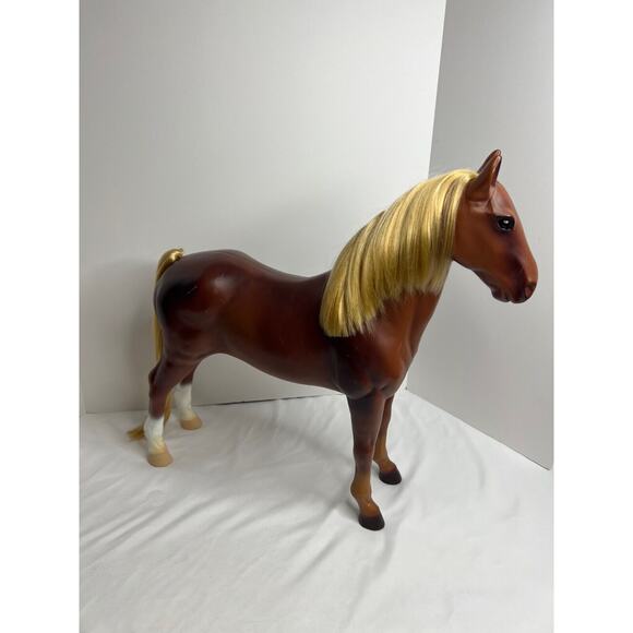 Unbranded Other - Plastic Horse For 18-20 Dolls, 19 Tall, Brown, Rare Find!